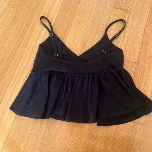 Pink Woman cotton blouse black, like new, size S