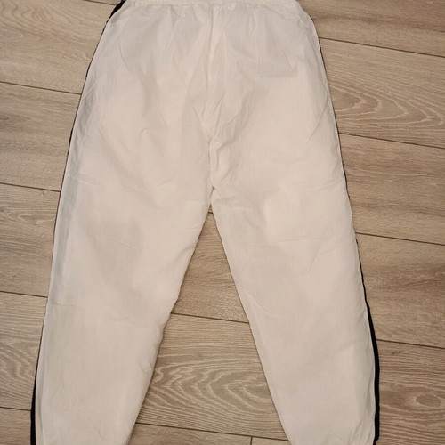 Nike white track pants used, street style