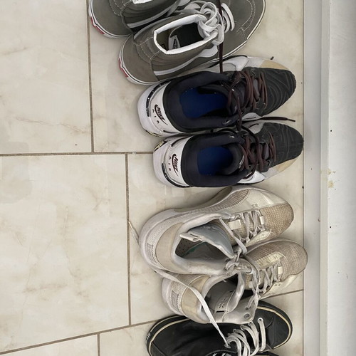 Vans shoes size 43 and multicolor shoes size 44 used