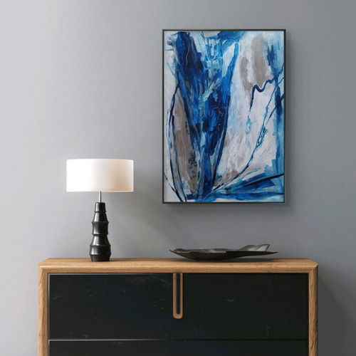 You Are Free Abstract Large Painting New, Acrylic on Paper