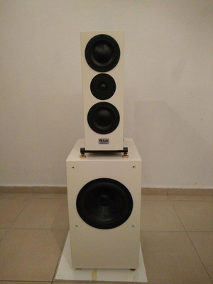 Dynaudio Gemini two-way speaker used with 10-inch woofer