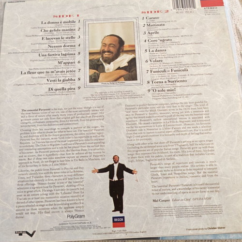 Pavarotti vinyl LP album used, classical compilation