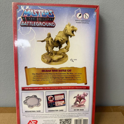 Masters of the Universe Battleground He-Man with Battle Cat new