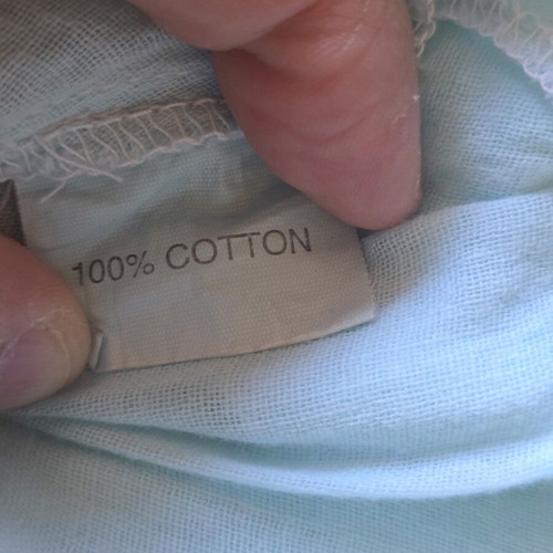 Cotton shirt Estate with slits, size M, like new, turquoise