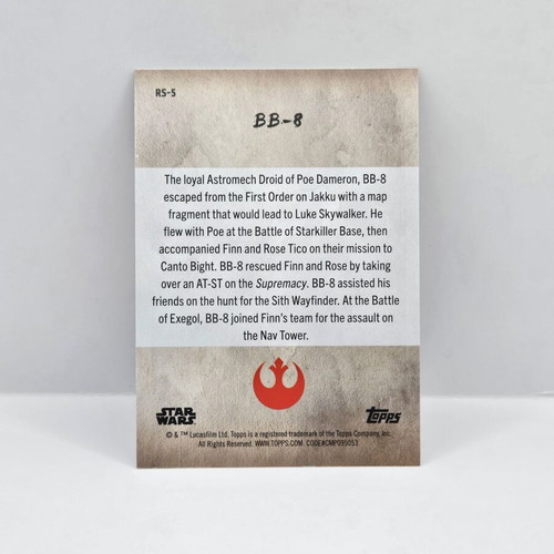 Topps Starwars BB-8 sticker new