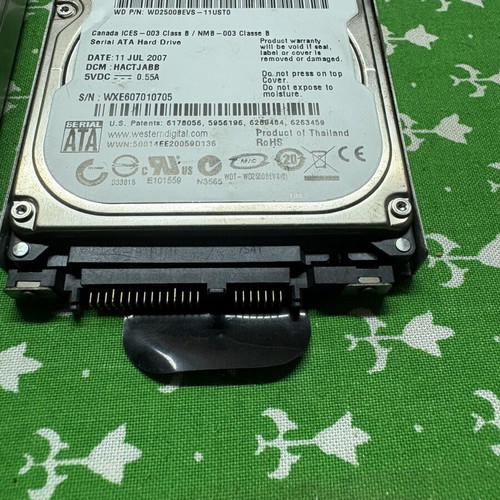 Laptop spare parts pack used, Intel Core 2 Duo T7500, 2GB DDR2, 250GB HDD, DVD Writer