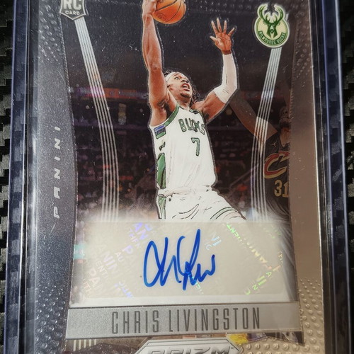 2023-24 Panini Prizm Deca Chris Livingston Rookie Signatures Auto card