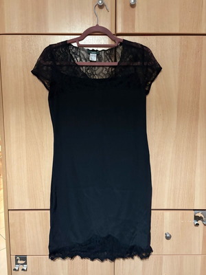 Шелкова рокля La Redoute като нова, черна, XS