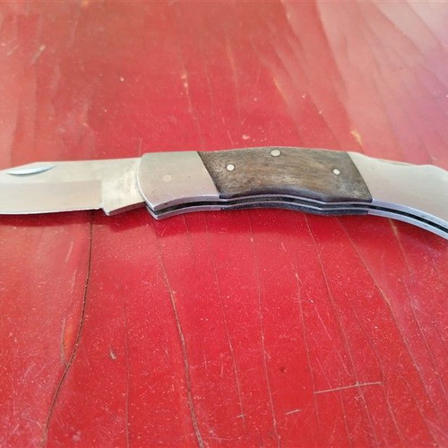 Crivit wooden folding knife used with safety lock