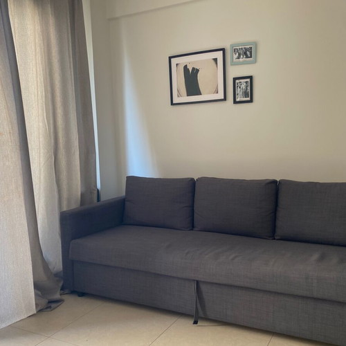 Three-seater sofa bed with storage, double bed with storage