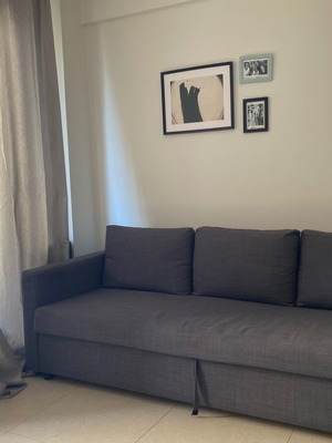 Three-seater sofa bed with storage, double bed with storage