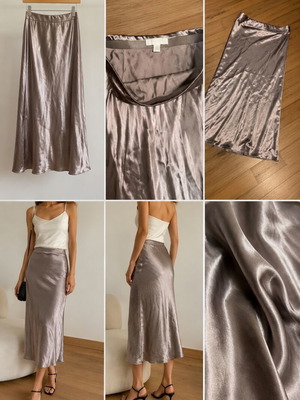 Satin skirt, size M / 38 / 10