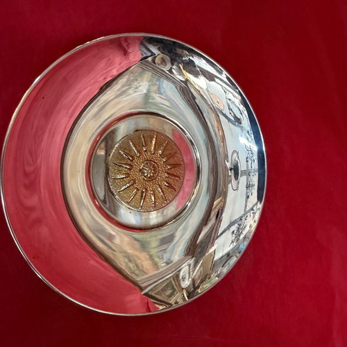 Zolotas silver plate like new, 10cm diameter, 34.1g