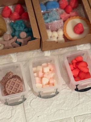 Wax melts hearts new, 5 scents, 150g