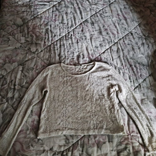 White knitted blouse Stradivarius like new, size M