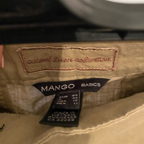 Linen pants khaki medium used