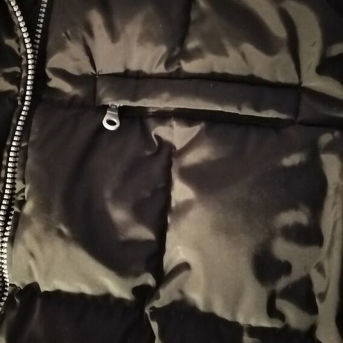 Women's black jacket size M like new with fur collar