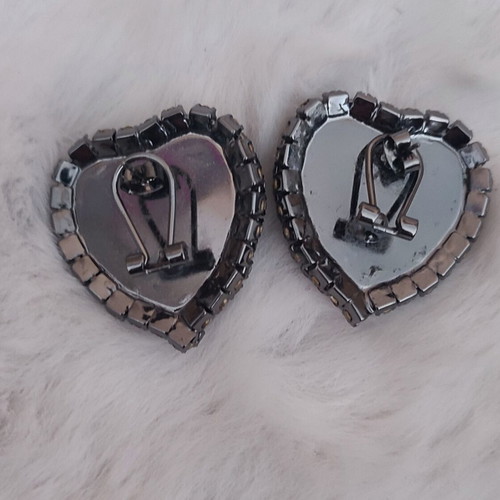 Zara heart earrings new, silver