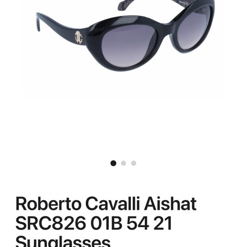 Roberto Cavalli Aishat SRC826 01B 54 21 sunglasses used, black frame