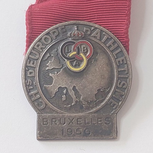 Pin Belgian Athletics Championship 1956 Brussels used