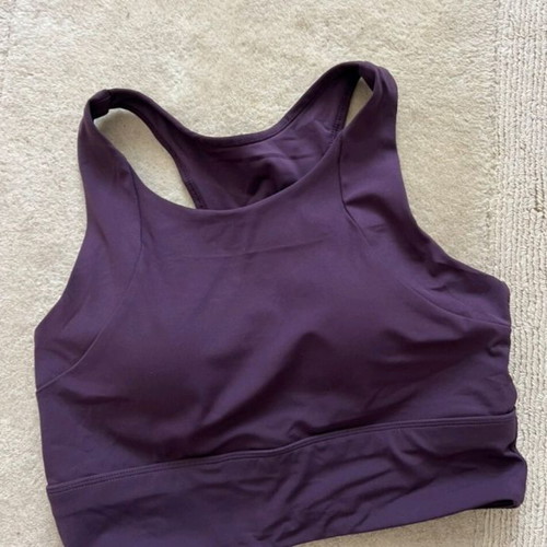 Sports Top Bustier new, elastic, size XS, dark purple