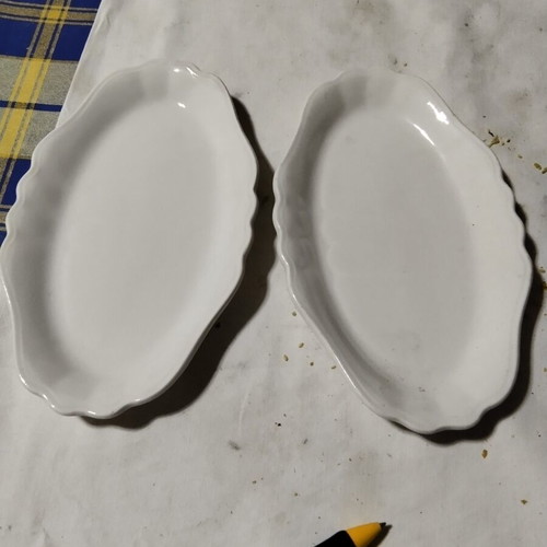 Vintage porcelain plates set of 4 and 2 cheese dishes like new