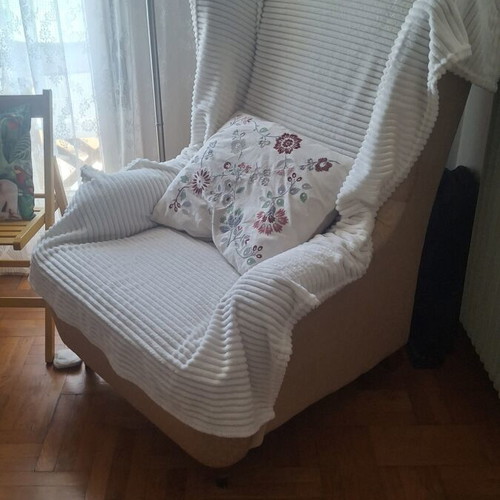 Armchair used, beech wood, like new condition