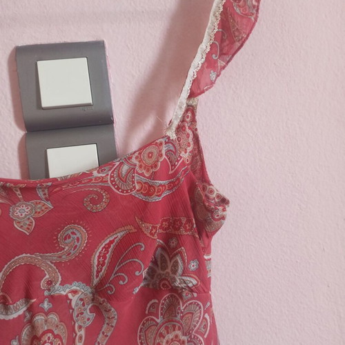 Rebecca Blu women's top pink small used, airy