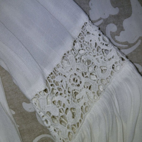 Zara shirt blouse white beige, size M 100% cotton