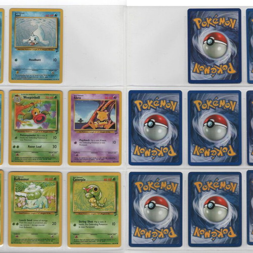 Pokemon Base Set 2 Unlimited Complete Common & Uncommon Set 89 Cards like new