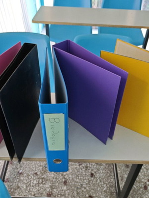Binders used, set of 5 pieces