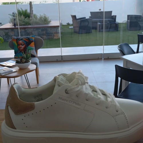 Marc O'Polo women's sneakers white beige new, size 39