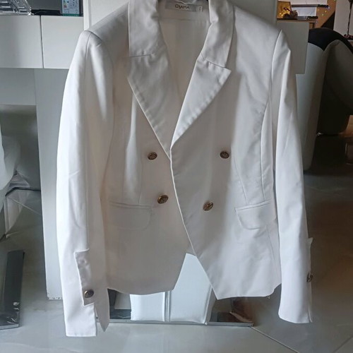 Grama white jacket used with gold buttons short
