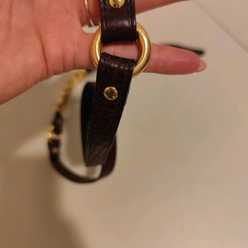 Moschino women's leather belt 95cm like new brown