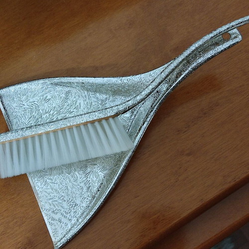 WMF stainless steel table broom and dustpan set new