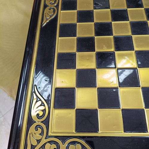 Aethira chessboard used, wood and metal