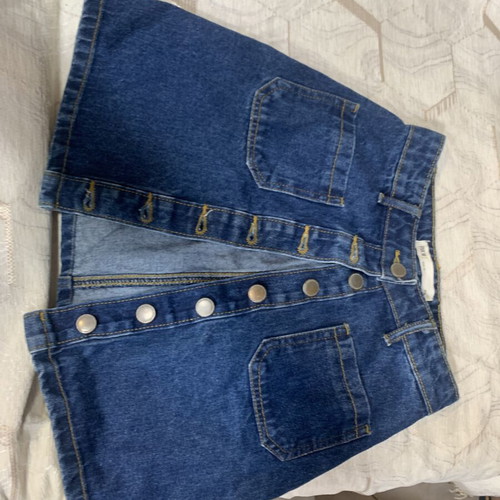 Pink Woman Denim Skirt, Size 32