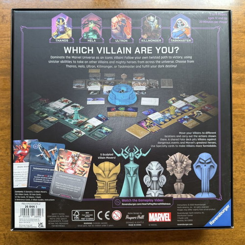 Marvel Villainous Infinite Power board game like new