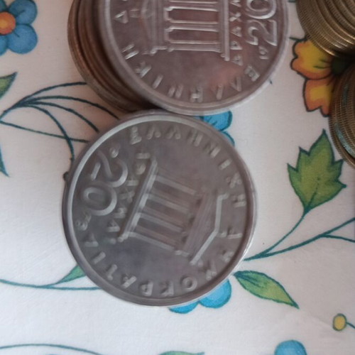 Drachma coins used, set of 703 from Greece