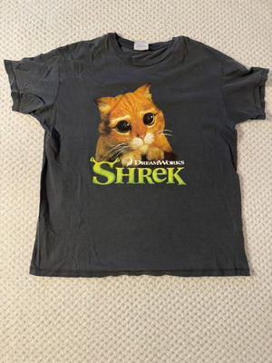 Shrek T-shirt new, women's size S, gray, Bershka