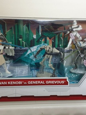 Star Wars Battle Packs Unleashed Obi-Wan Kenobi vs General Grievous Hasbro new