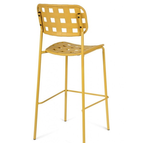 Clover metal yellow outdoor stool new