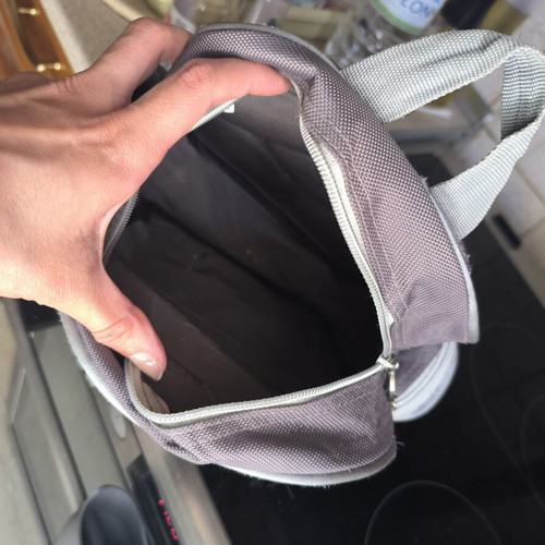 Children's backpack for preschool with McQueen lights, like new, gray