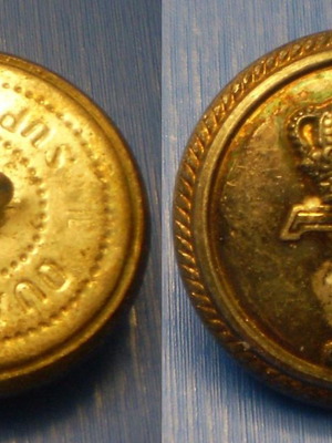 Button for customs coat used, Greece 1950s (Пуг02)