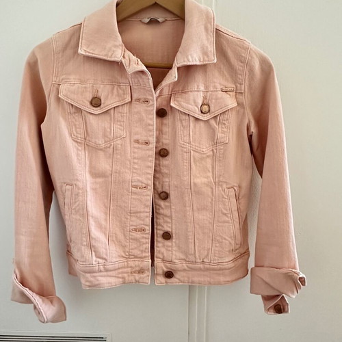 Orsay peach denim jacket, XXS/XS