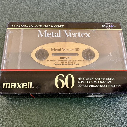 Maxell Metal Vertex MV60 cassette tape new, sealed