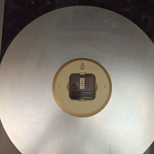 Karlsson wall clock used, 40 cm metal stainless steel