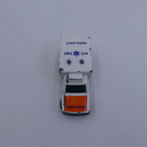 Majorette 255-D White Ambulance Truck 1:60 Scale used