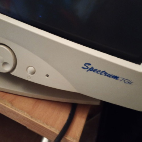 AOC Spectrum 7 monitor with power supply and connection cable