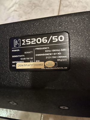Elder Audio SS206/50 professional speaker pair